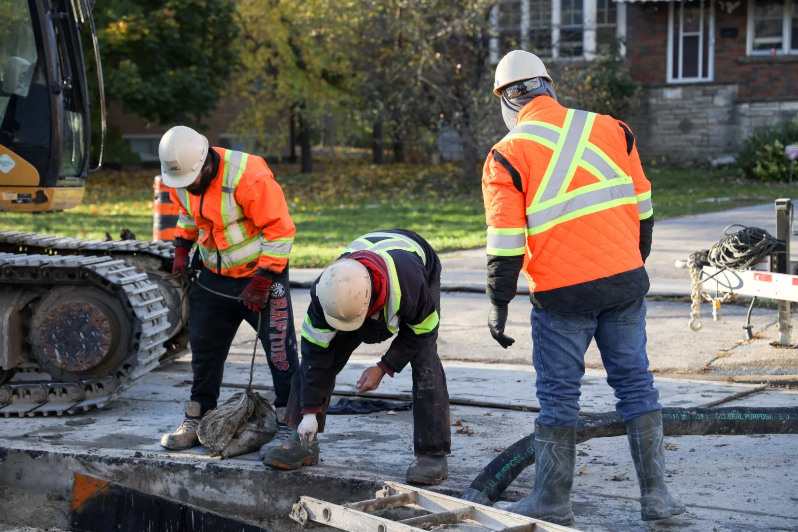 Construction business owner planning their annual marketing strategy